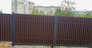 Купить распашные ворота из штакетника Назрань, цена от 2793 руб.